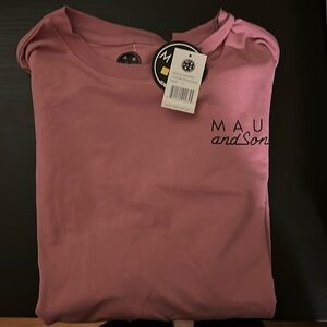 Maui and Sons Tee Coral Pink Large